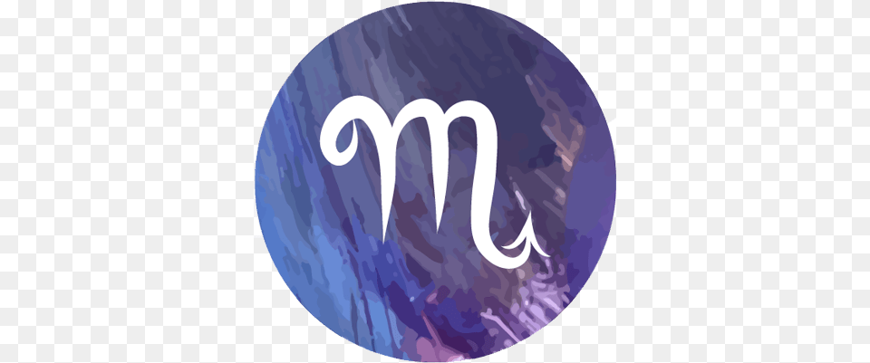 Scorpio Man Zodiac Symbol Oil Painting Version Scorpio Horoscope 2018, Logo, Purple Free Transparent Png