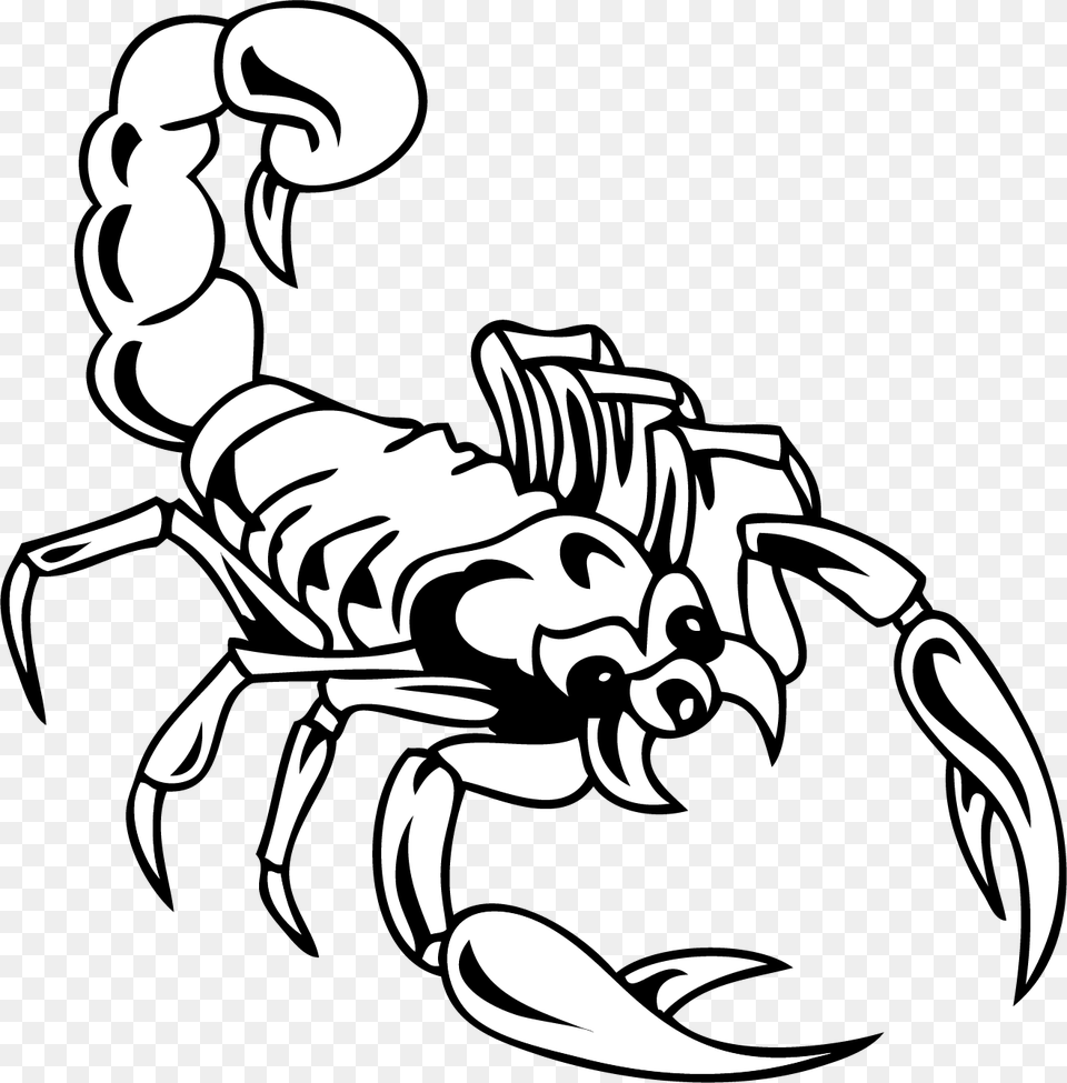 Scorpio Tattoo Black And White, Animal, Invertebrate, Scorpion, Ammunition Png Image