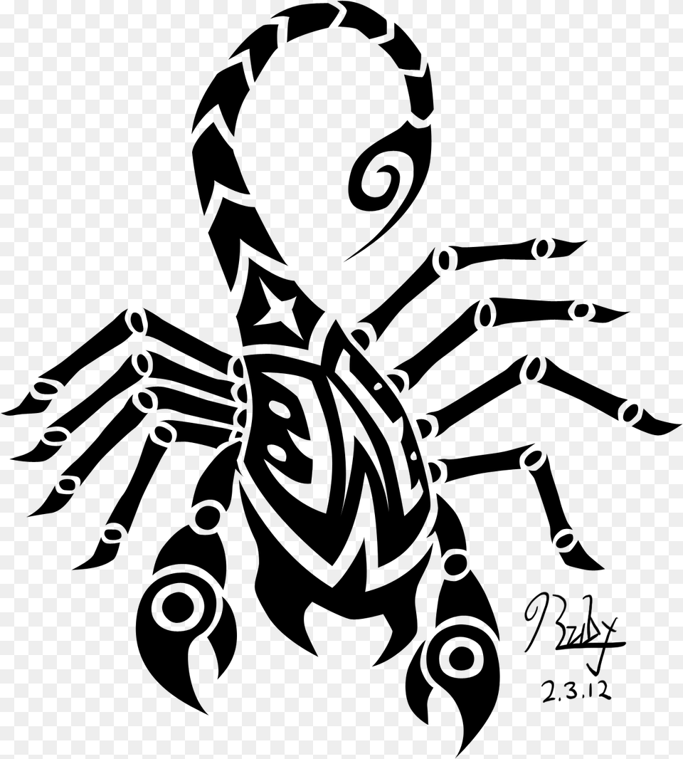 Scorpio Tattoo Download Hand Tattoos Transparent, Gray Png