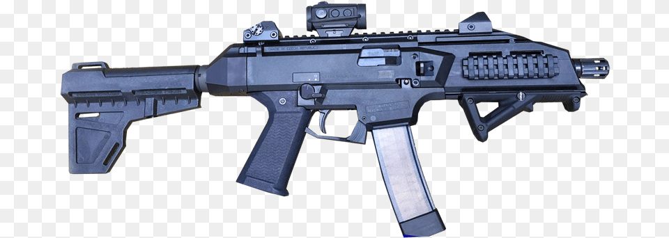 Scorpion Evo 3 S1 15 Shots Assault Rifle, Firearm, Gun, Weapon, Machine Gun Png Image