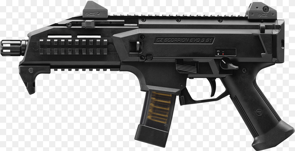 Scorpion Evo, Firearm, Gun, Handgun, Rifle Png