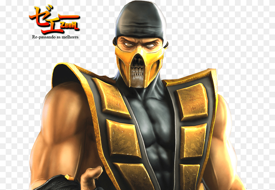 Scorpion Mortal Kombat Armageddon, Adult, Male, Man, Person Free Png