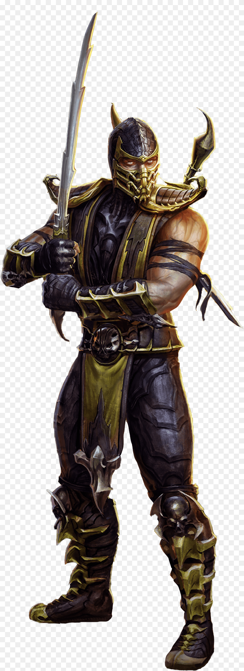 Scorpion Mortal Kombat Scorpion, Adult, Male, Man, Person Png