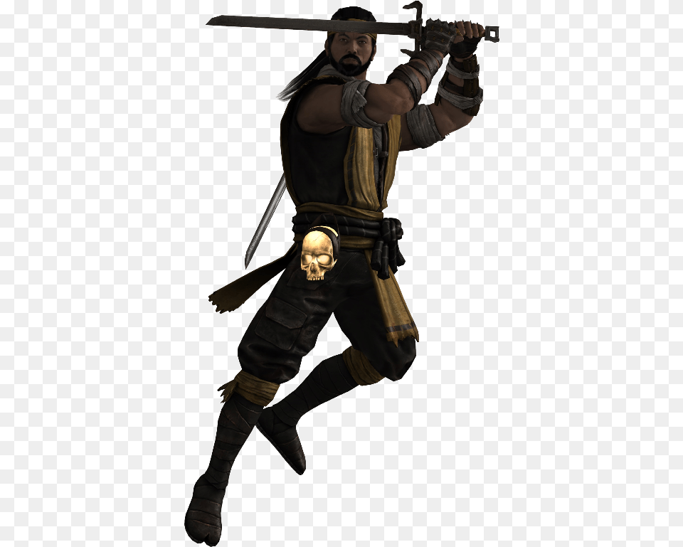 Scorpion Mortal Kombat Vs Battles Wiki Fandom Hanzo Hasashi, Sword, Weapon, Ninja, Person Free Transparent Png