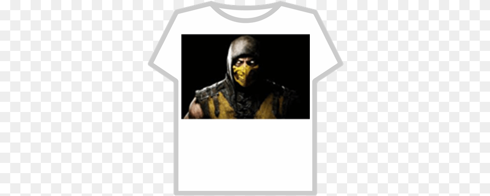 Scorpion Mortal Kombat X Roblox Mortal Kombat Scorpion 3d, Clothing, T-shirt, Adult, Male Free Png Download