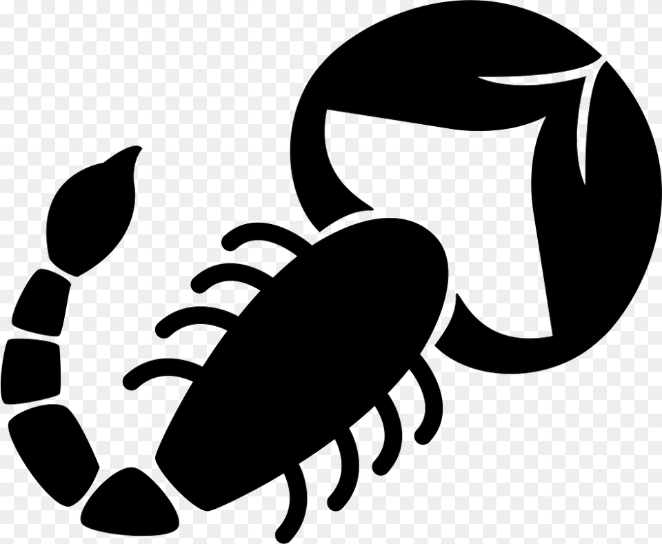 Scorpion Shape Of Zodiac Sign Scorpio Icon, Stencil, Baby, Person Free Transparent Png