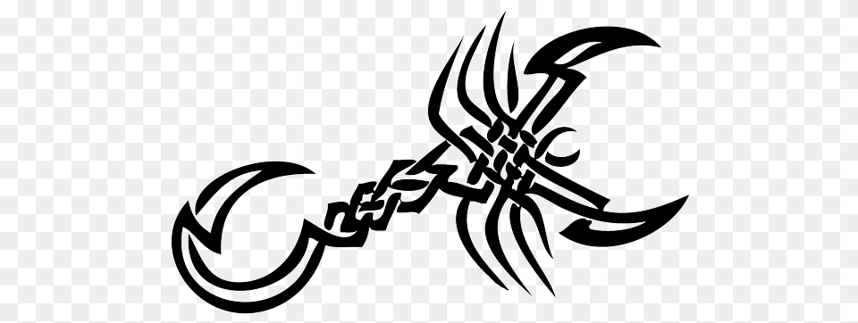 Scorpion Tattoo Simple, Calligraphy, Handwriting, Text Png Image