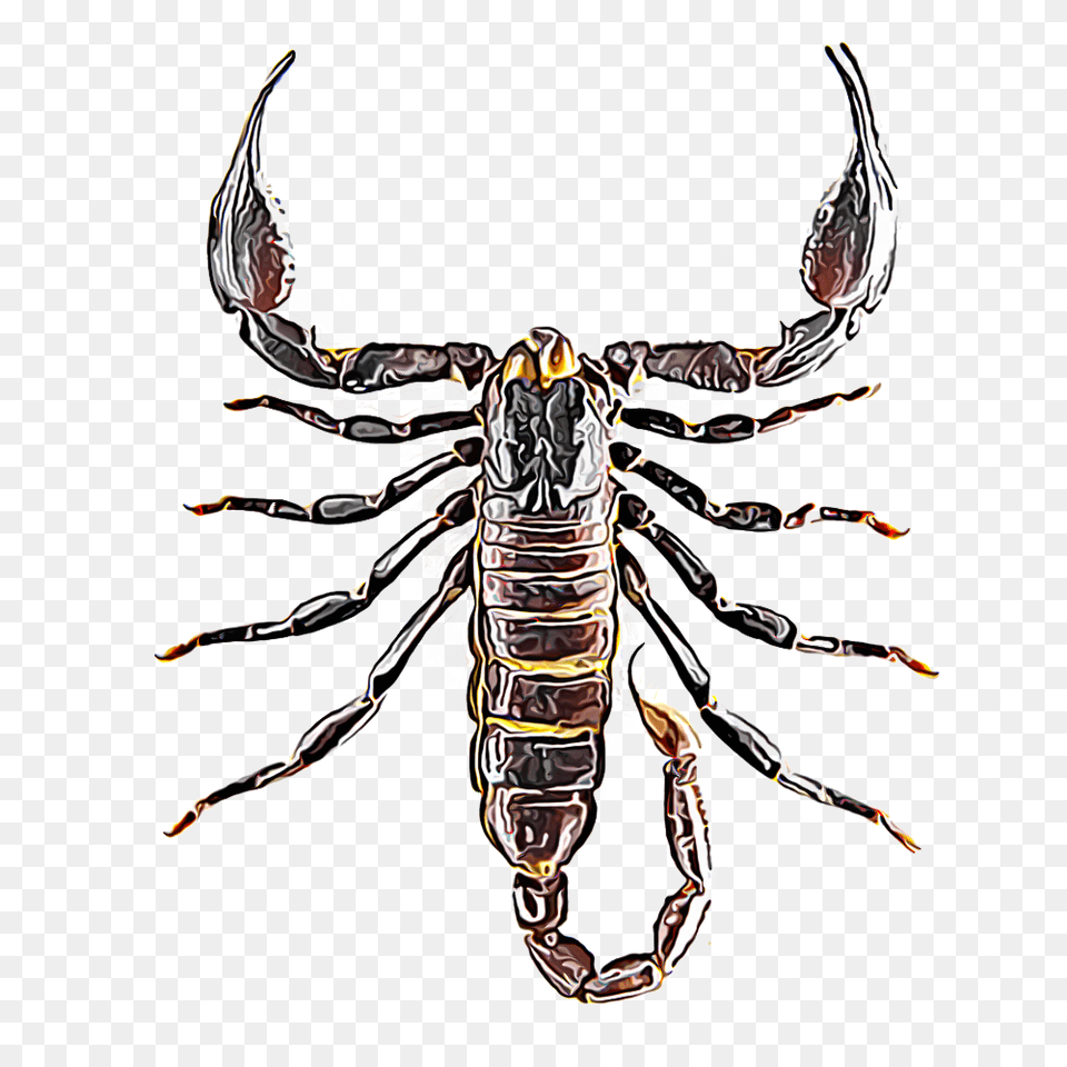 Scorpion Top View, Animal, Invertebrate, Insect Png