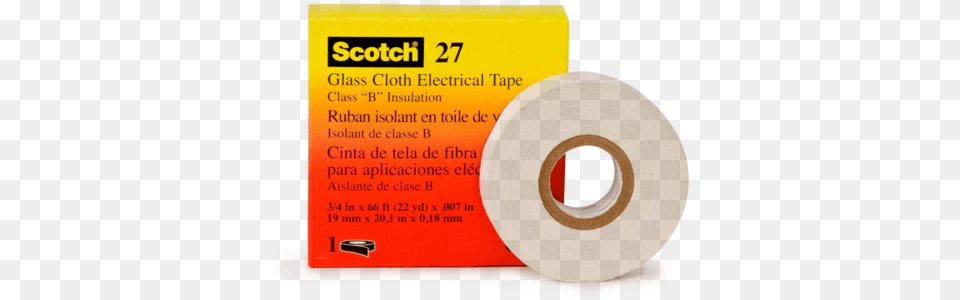 Scotch 27 Glass Cloth Electrical Tape Size 12 In X 66 Ft White Color Scotch 27 3m, Disk Png Image