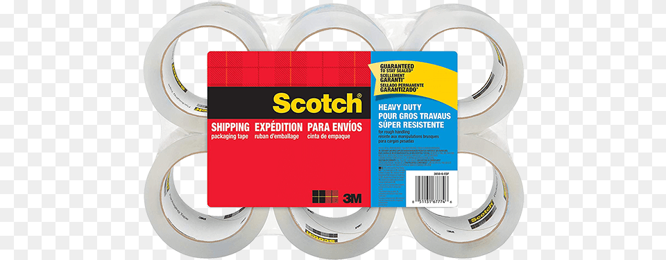 Scotch Heavy Duty Shipping Tape, Paper Free Png Download