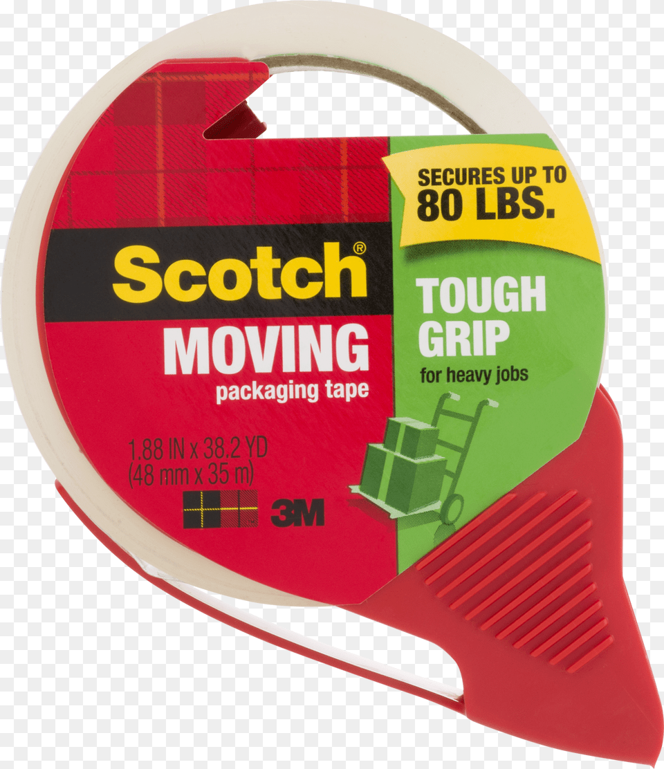 Scotch Moving Tough Grip Tape With Dispenser Scotch, Racket Free Transparent Png