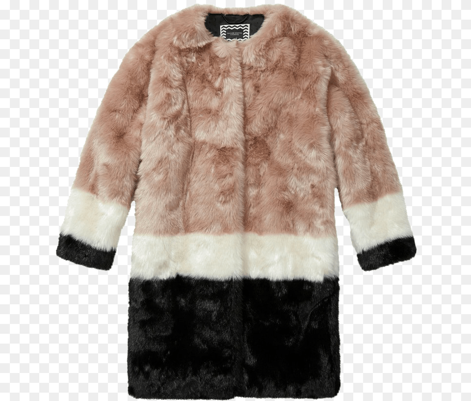 Scotch Soda Fake Fur Coat, Clothing Png Image