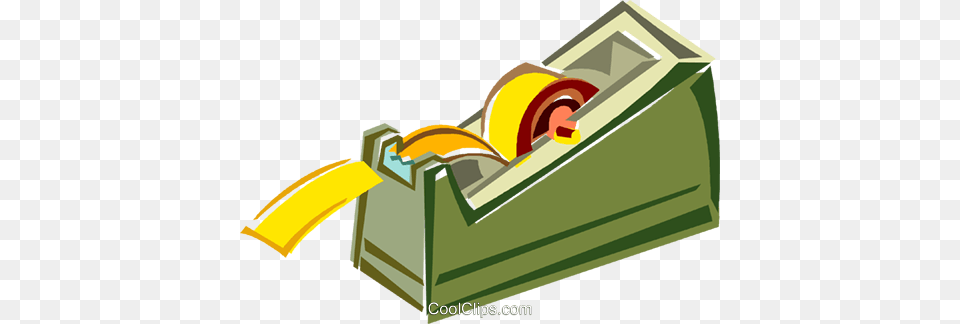 Scotch Tape Royalty Vector Clip Art Illustration, Bulldozer, Machine Png