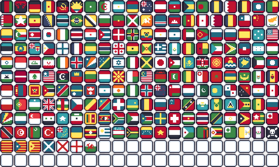 Scotland Flag Pixel Art Free Png