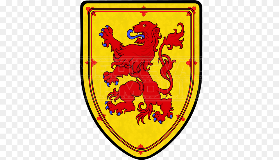 Scotland Lion Steel Battle Shield Lion On Roman Shields, Armor, Emblem, Symbol Free Png Download