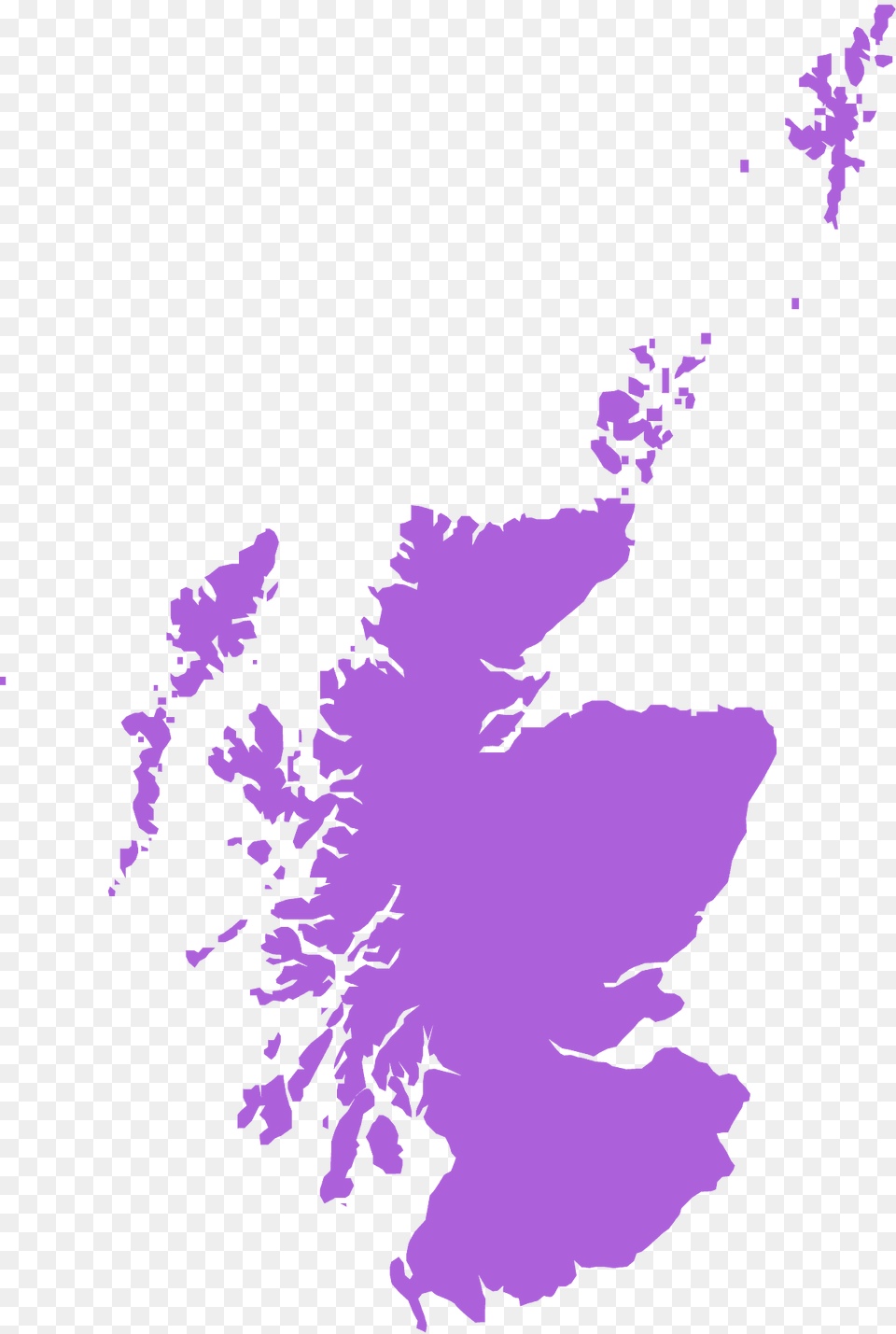 Scotland Map Silhouette, Nature, Chart, Land, Outdoors Free Png Download