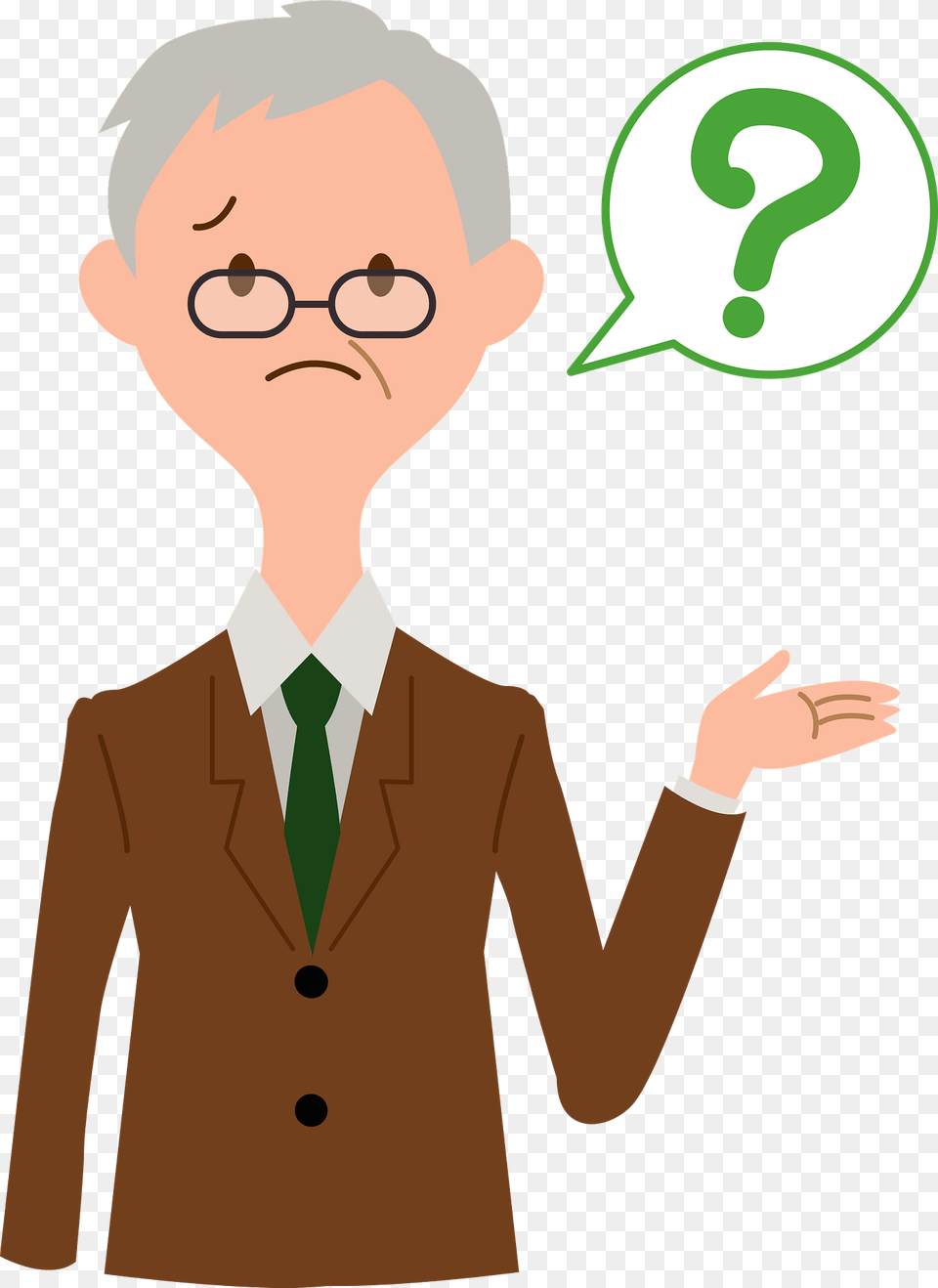 Scott Businessman Is Questioning Clipart, Clothing, Coat, Accessories, Person Png Image
