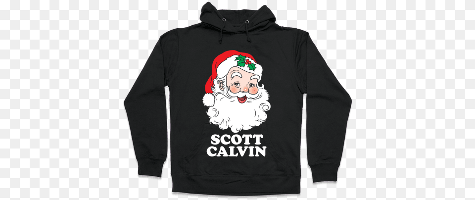 Scott Calvin Is Santa Hooded Sweatshirt My Ho39s At Tote Bag Funny Tote Bag From Lookhuman, Clothing, Sweater, Hoodie, Knitwear Png