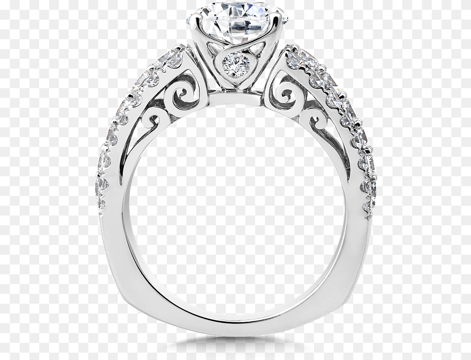 Scott Kay Tiara Engagement Ring, Accessories, Jewelry, Silver, Diamond Png Image