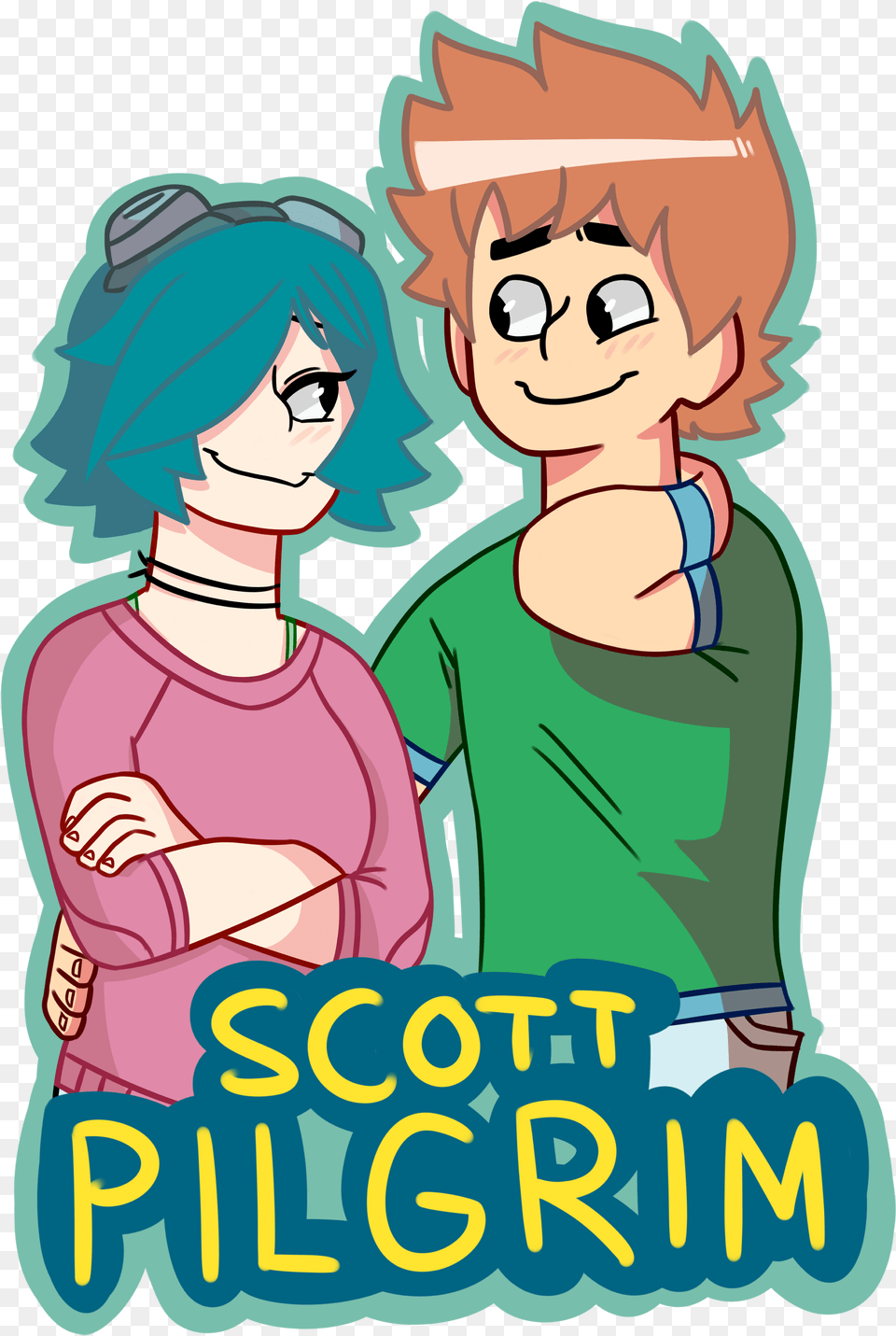 Scott Pilgrim Fanart By Taffytoad Scott Pilgrim Fanart, Publication, Book, Comics, Adult Png