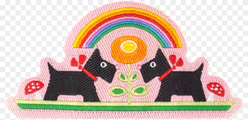 Scotties Rainbow Patch Set Embroidered Patch, Applique, Pattern, Home Decor, Animal Free Png Download