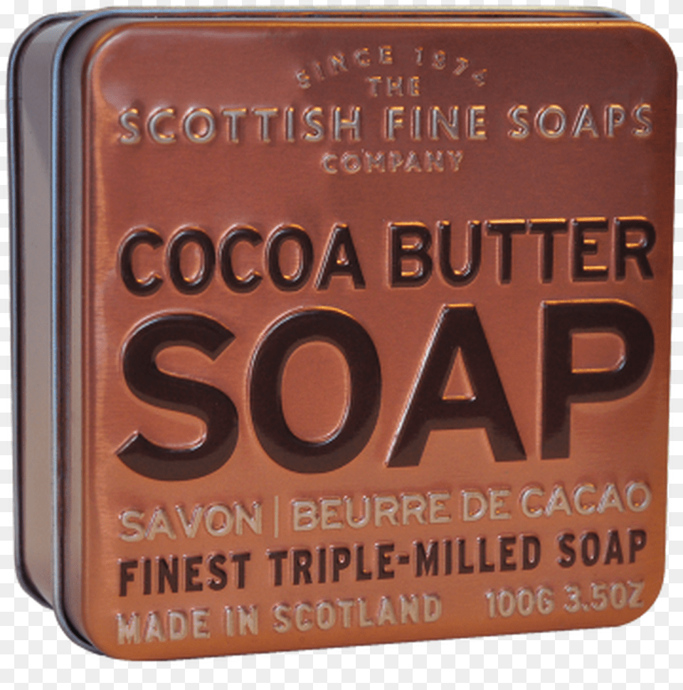Scottish Fine Soaps Cocoa Butter Soap Tin, License Plate, Transportation, Vehicle, Electronics Free Png