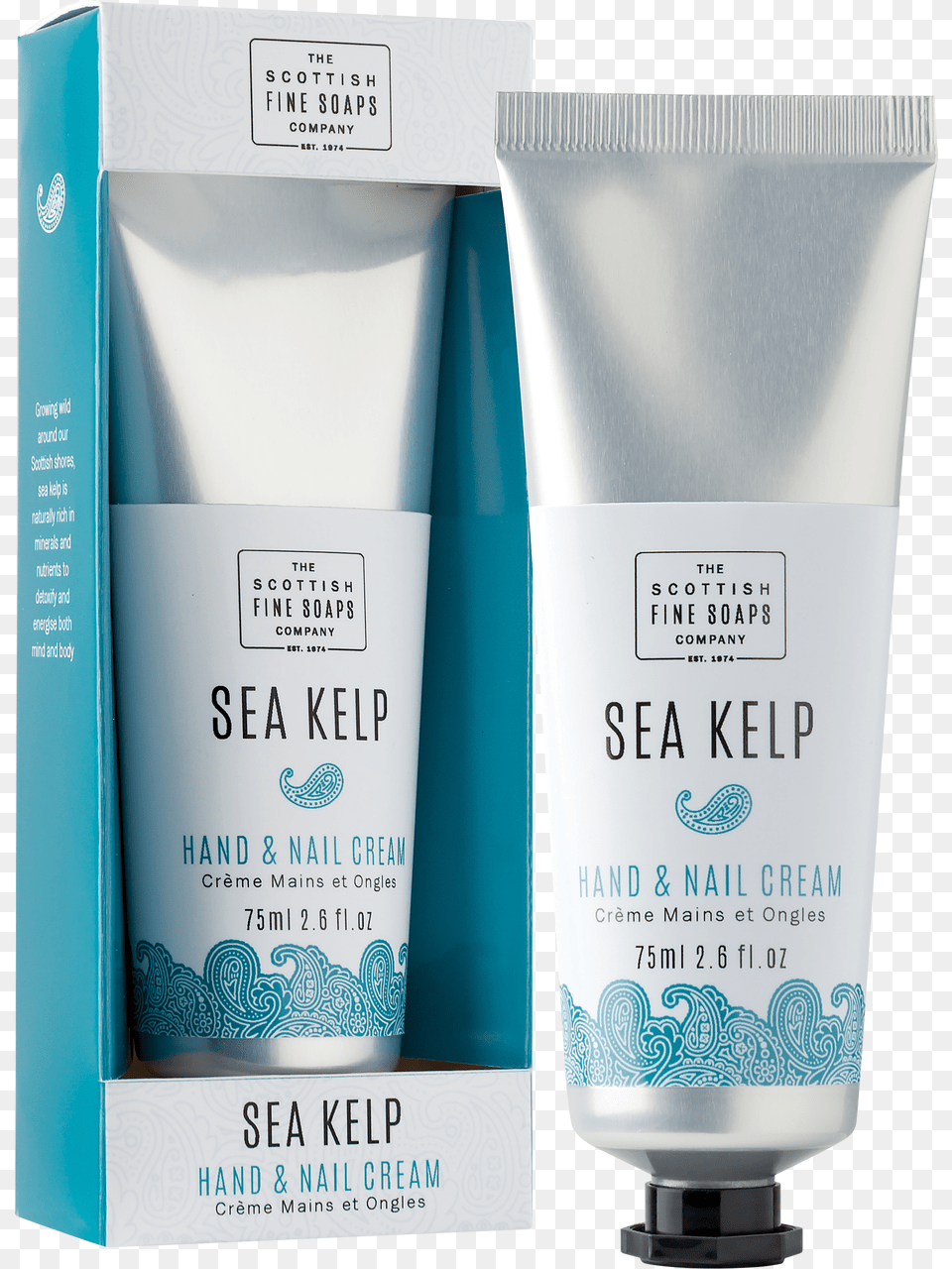 Scottish Fine Soaps Sea Kelp Hand Amp Nail Cream, Bottle, Lotion, Cosmetics Png