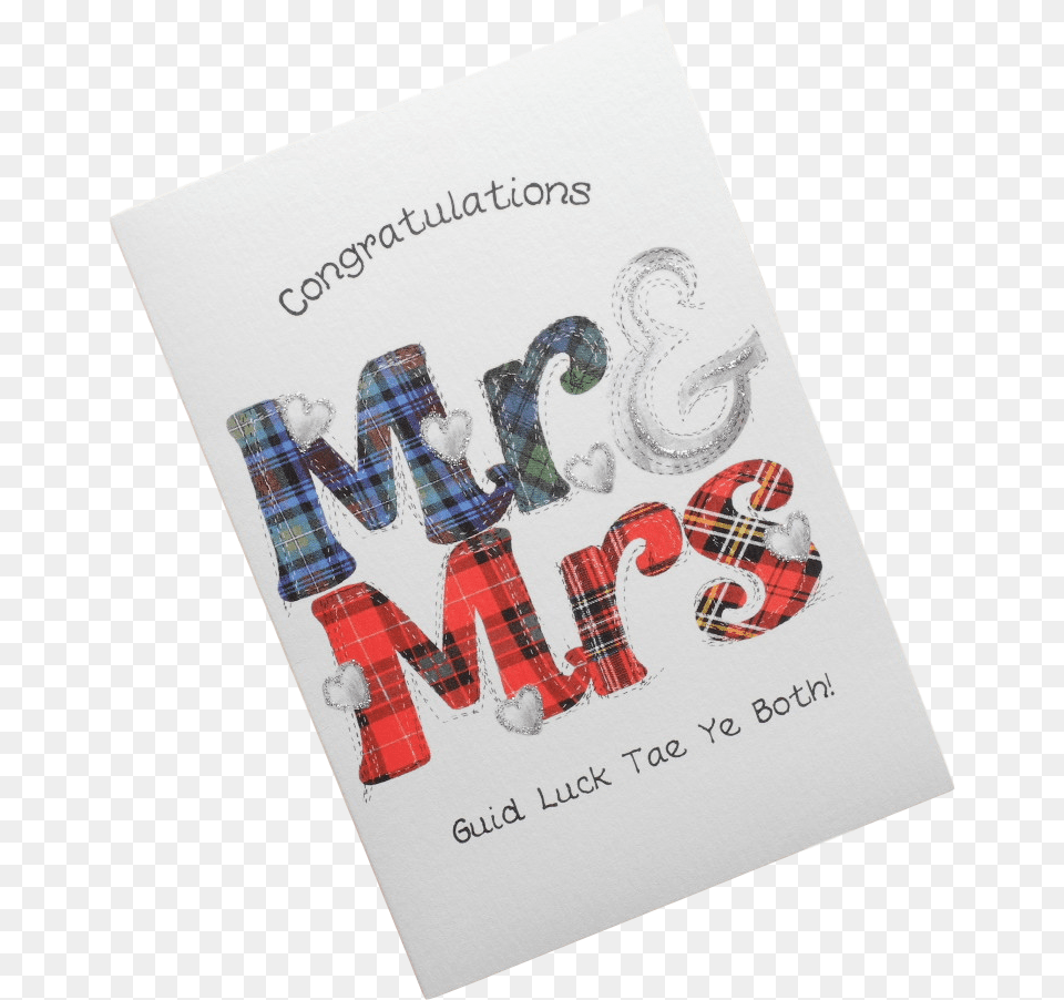 Scottish Same Sex Wedding Card Tartan Scots Language Paper, Envelope, Greeting Card, Mail Free Png