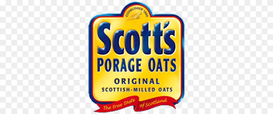 Scotts Oats Logo, Advertisement, Food, Ketchup, Poster Free Png