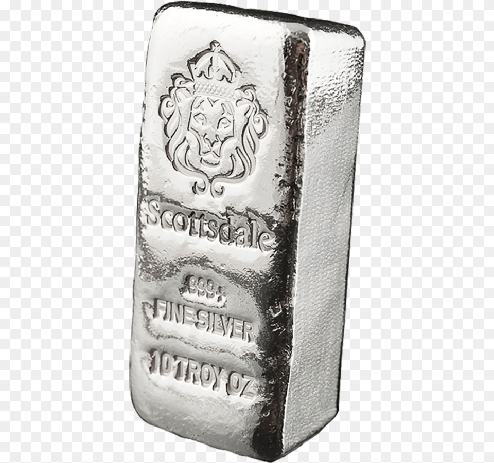 Scottsdale 10 Ounce Cast Silver Bar, Platinum, Can, Tin, Baby Free Transparent Png