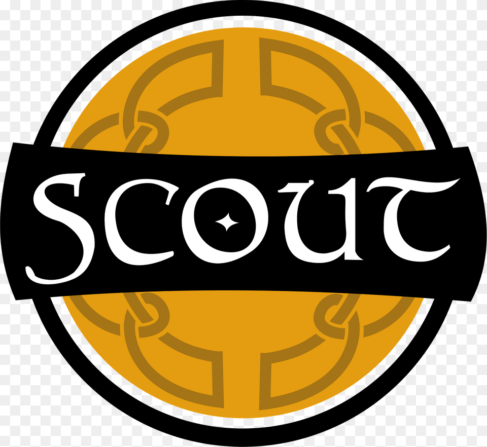 Scout Celtic Sign Clipart, Badge, Logo, Sticker, Symbol Png Image