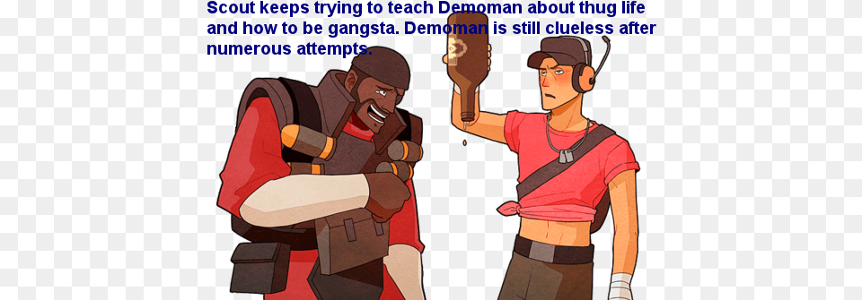 Scout Keeps Trying To Teach Demoman About Thug Life Thug Life, Baseball Cap, Cap, Clothing, Hat Free Transparent Png