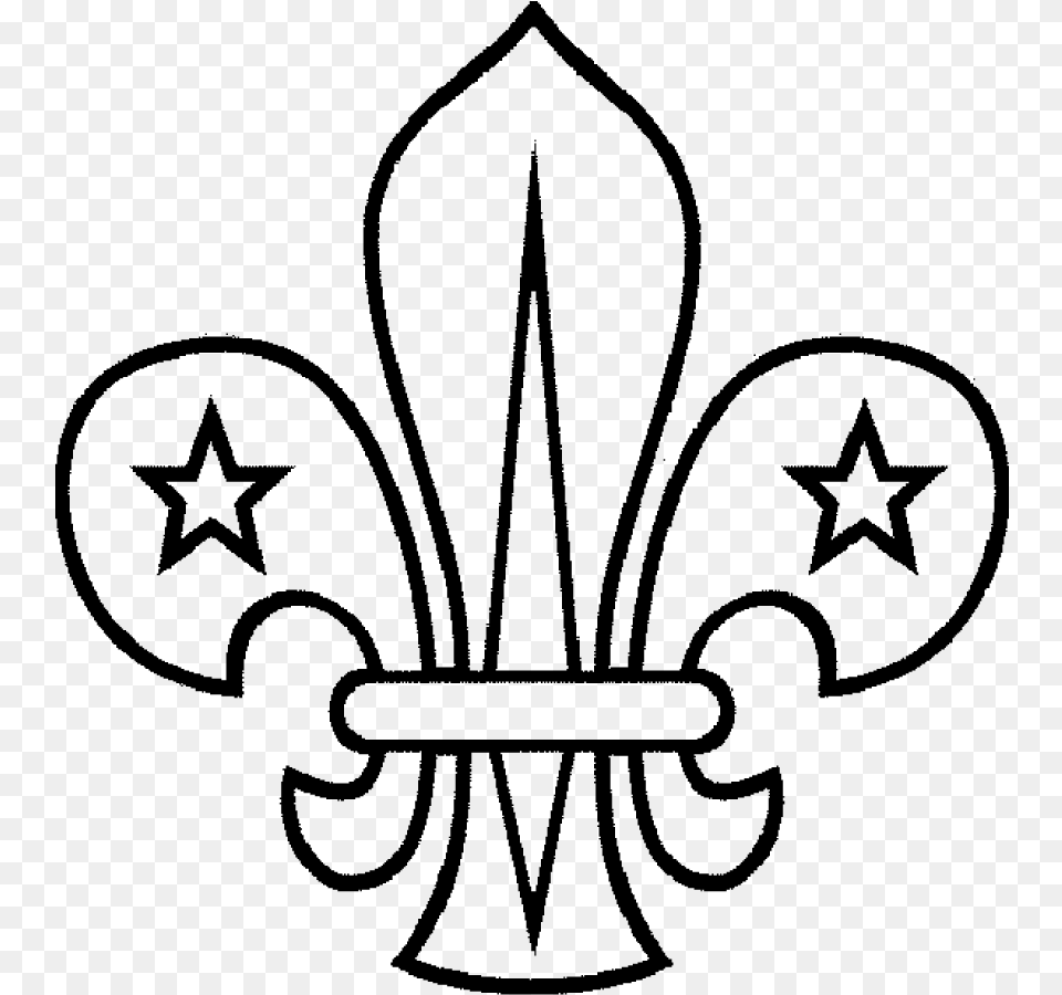 Scout Logo Fleur De Lis 5 Star Rating Icon, Gray Png