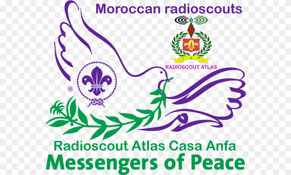 Scout Messengers Of Peace Logo Messengers Of Peace Scouts, Art, Graphics, Purple, Plant Free Transparent Png