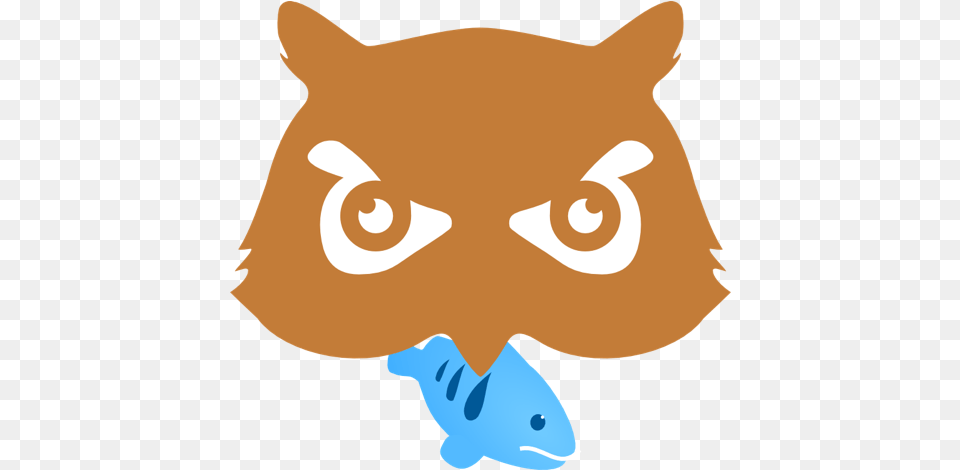 Scout Owl Logo Eating Cod Fish Clip Art Cod, Animal, Sea Life, Shark, Plush Free Transparent Png