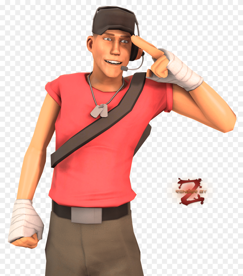 Scout Team Fortress, Glove, Clothing, Hat, T-shirt Free Png