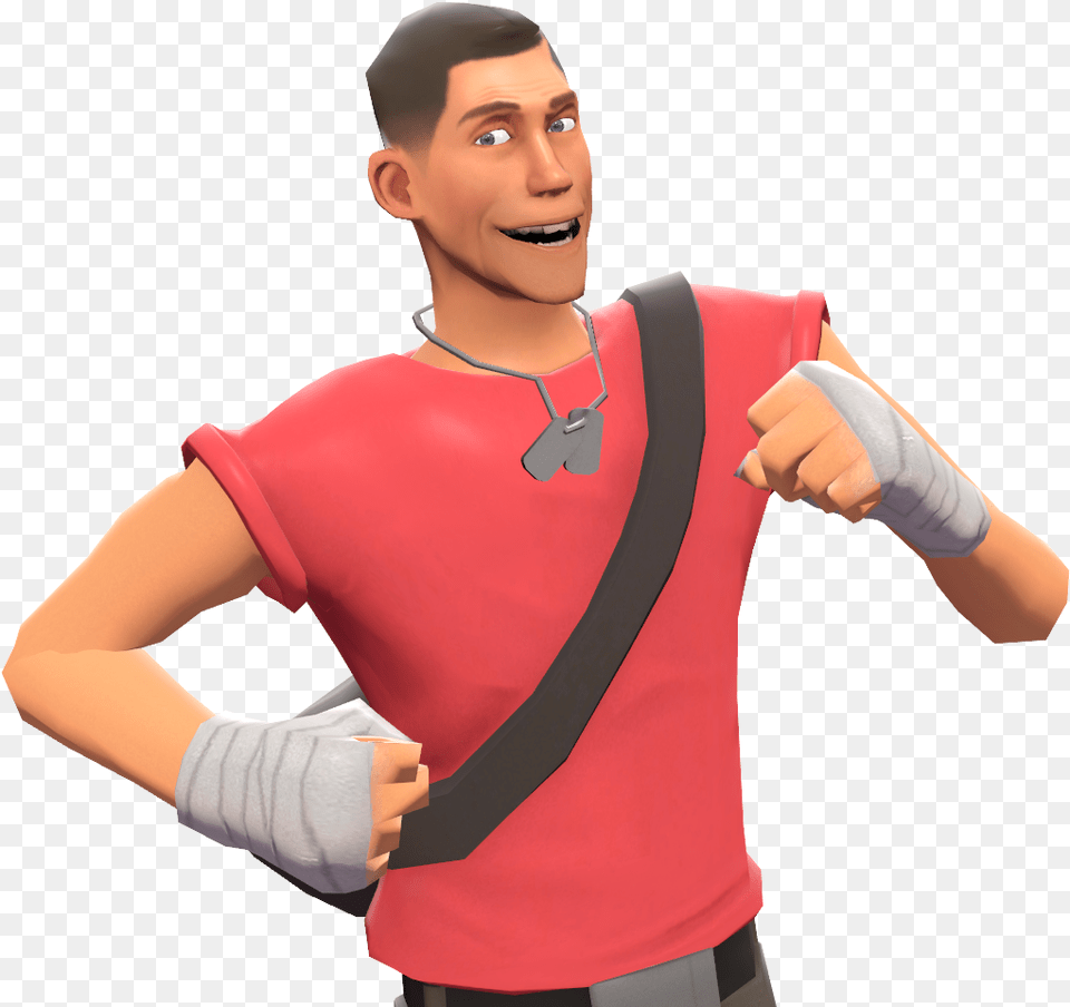 Scout With The Baseball Billu0027s Sports Shine Tf2 Meme Nice Hustle Tons Of Fun, Clothing, Glove, Woman, Adult Free Transparent Png