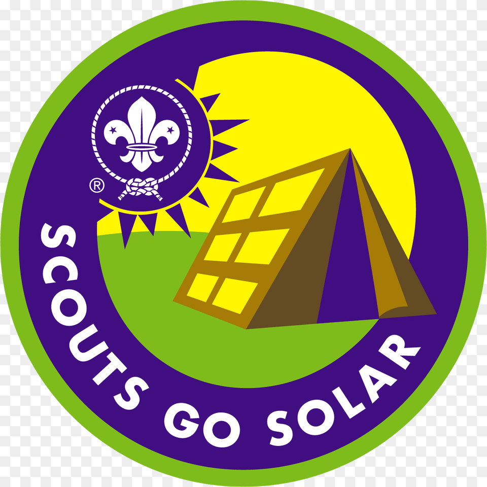 Scouts Go Solar Badge, Logo, Symbol, Outdoors, Tent Free Png Download