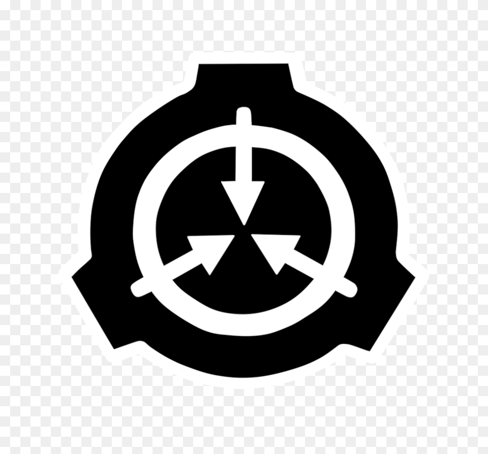 Scp Three Arrows Black Logo, Symbol, Ammunition, Grenade, Weapon Png