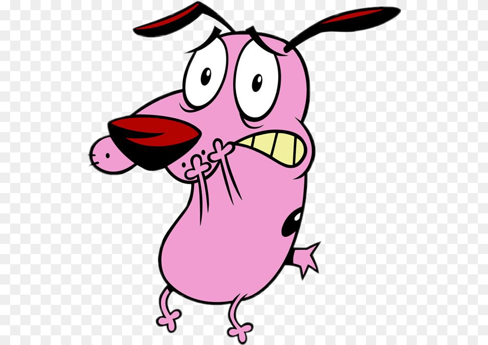 Scpinkcolor Pinkcolor Courage The Cowardly Dog Couraget, Purple, Cartoon, Animal, Fish Png