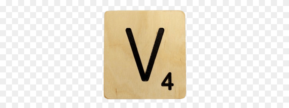 Scrabble Tile V, Symbol, Number, Text, Sign Free Png
