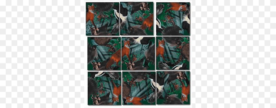 Scramble Squares Forest Animals B Dazzle Scramble Squares Forest Animals, Art, Collage, Home Decor Png Image