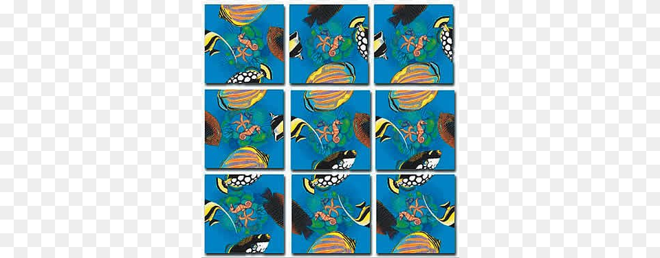 Scramble Squares Tropical Fish Scramble Puzzle, Art, Collage, Pattern, Modern Art Free Png