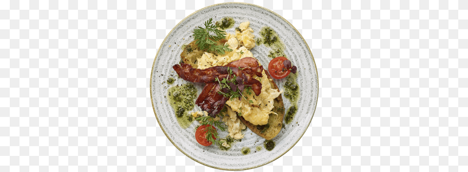 Scrambled Egg Bacon Food, Food Presentation, Meal, Brunch, Dining Table Free Transparent Png