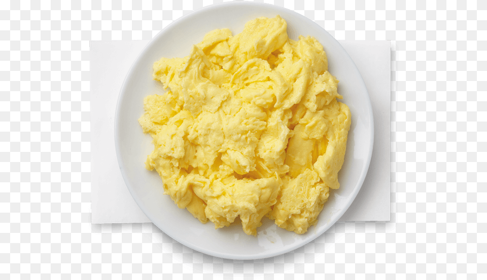 Scrambled Eggs Chick Fil A Scrambled Eggs, Plate, Food Free Transparent Png