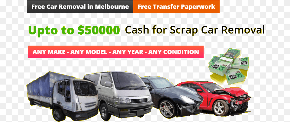 Scrap Car Collection Melbourne Compact Van, Wheel, Vehicle, Transportation, Tire Png Image