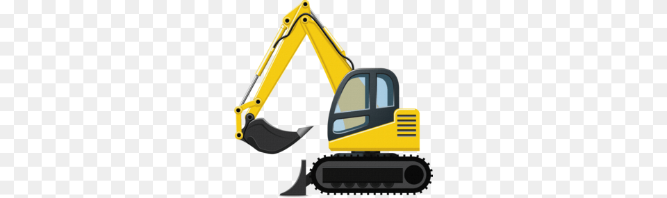 Scrapbook Clipart Truck Construction Boy Cars Transportation, Machine, Bulldozer Free Png