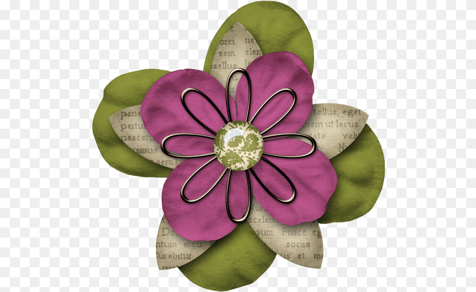 Scrapbook Flowers, Accessories, Brooch, Jewelry, Flower Png