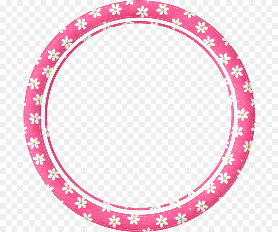 Scrapbook Frames Borders And Pink Circle Frame, Oval, Home Decor Png