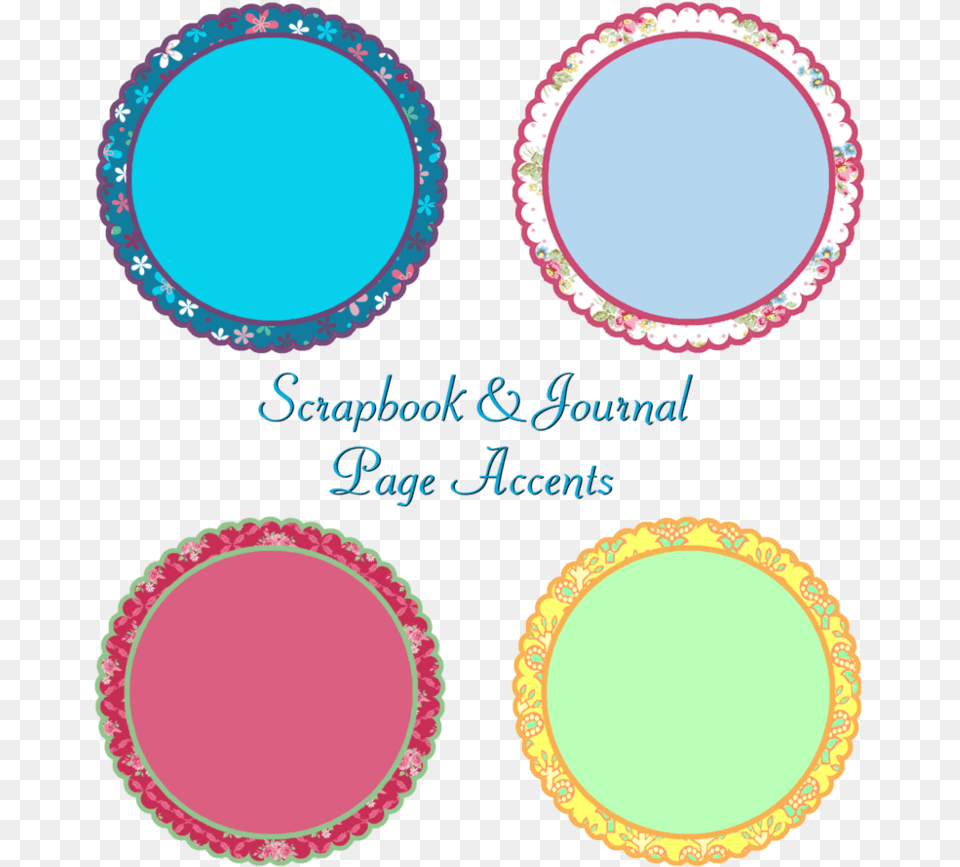 Scrapbook Journal Scalloped A Circle, Oval, Plate Free Png Download